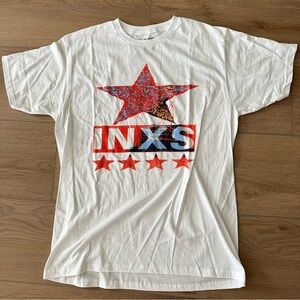 INXS NWT licensed band tee in white